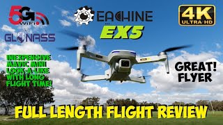 Eachine EX5 4K GPS Drone  Full Length Flight Review [upl. by Halfon]