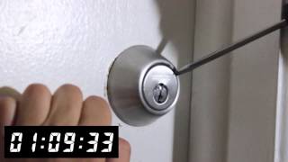 Drilling a Defiant Deadbolt  Front Range Locksmith [upl. by Marcelle730]