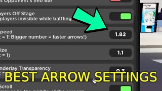 THE BEST ARROW SETTINGS IN FUNKY FRIDAY ROBLOX [upl. by Neleag]