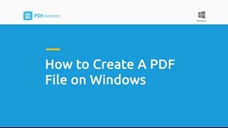 How to Create a PDF File on Windows [upl. by Aicirtac932]