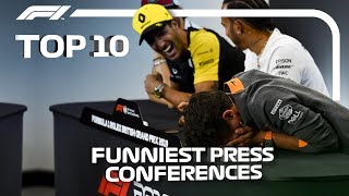 Top 10 Funniest F1 Press Conferences [upl. by Harp]