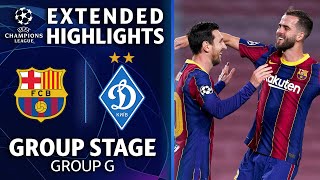 Barcelona vs Dynamo Kiev Extended Highlights  Group Stage  Group E  UCL on CBS [upl. by Erastes306]