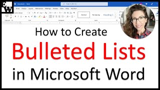 How to Create Bulleted Lists in Microsoft Word [upl. by Stav236]