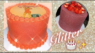 SPARKLY GLITTER CAKE [upl. by Erlinna]