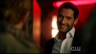 Lucifer meets Constantine Diggle and Mia  Crisis on Infinite Earths Hour two [upl. by Arinay]