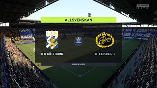 IFK Göteborg vs IF Elfsborg 03102022 Allsvenskan FIFA 22 [upl. by Ecirrehs]