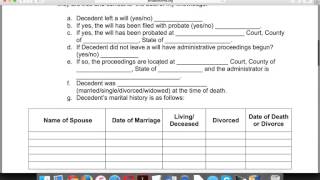 How to Write an Affidavit of Heirship Form [upl. by Enrobso]