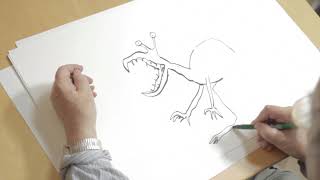 Quentin Blake draws a Hornswoggler [upl. by Ragan]