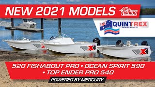 Launched  Quintrex 2021 Top Ender Ocean Spirit Fishabout with Mercury Outboards [upl. by Traver]