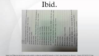 Ibid [upl. by Eiramanna]