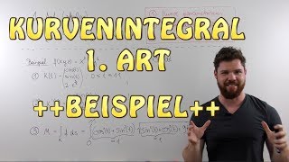 Kurvenintegral 1 Art skalar  BEISPIEL Masse eines Drahtes entlang einer Helix [upl. by Anam354]