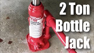 HyperTough 2 Ton Hydraulic Bottle Jack from Walmart Review [upl. by Furnary]