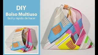 DIY  Bolso fácil y rápido de hacer  Bolso origami [upl. by Nannette704]