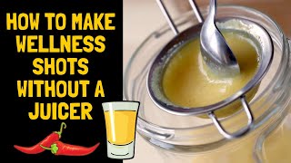 How To Make Ginger Cayenne Turmeric Lemon Shot Without A Juicer Pungent and Spicy [upl. by Rodd412]