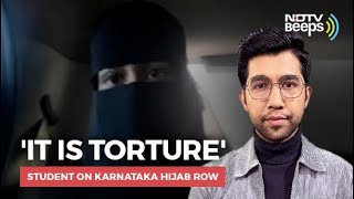 It Is A Torture Student On Karnataka Hijab Row [upl. by Elinor39]