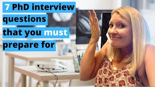 PhD Interview Questions  Answers  How To Pass Your PhD Interview [upl. by Vary]