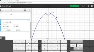 Quadratic Regression Desmos [upl. by Debi702]