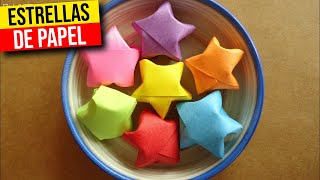 🌟 COMO hacer ESTRELLITAS DE PAPEL🌟HaunterMake [upl. by Mayram293]