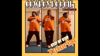 Big Mucci The Cowboi Boogie Line Dance Step by Step Instructional [upl. by Brier]