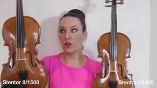 Stentor I vs Stentor II 1400 vs 1500 Violin REVIEW [upl. by Ahsratan]