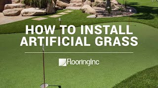 How to Install Artificial Grass Flooring Inc [upl. by Eissim778]