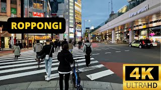 TOKYO JAPAN 🇯🇵 4K ROPPONGI — Walking Tour [upl. by Marie]