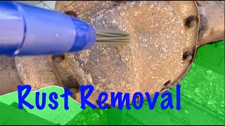 Easiest Way to Clean Rust Scale Besides for Sandblasting [upl. by Endo]