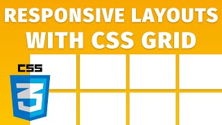 Build Responsive CSS Layouts with CSS GRID  Beginner Tutorial [upl. by Dnalyr]