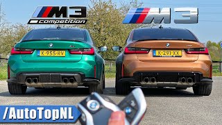 BMW M3 G80  MANUAL vs COMPETITION  REVIEW on AUTOBAHN by AutoTopNL [upl. by Hans693]