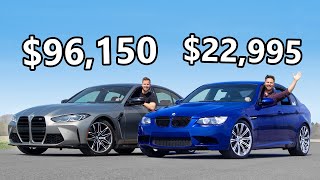 2021 BMW M3 vs The Cheapest E90 BMW M3 You Can Buy [upl. by Lorette334]