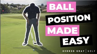 EASY BALL POSITION FOR IRONS [upl. by Suehtomit485]