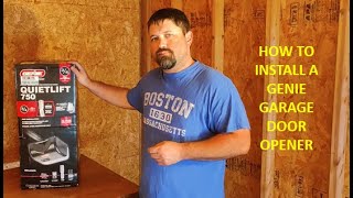 HOW TO INSTALL A GENIE GARAGE DOOR OPENER [upl. by Drol]