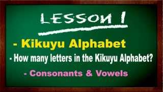 Kikuyu Lesson 1 introduction [upl. by Desta]