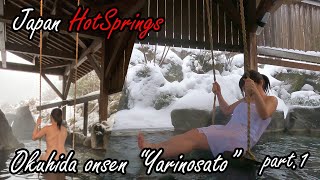 hot springmix spaJAPANESE No 1 Spacious Private Onsen Okuhida quotYarinosatoquot [upl. by Prochoras]