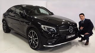 2018 Mercedes AMG GLC Coupe 4MATIC  FULL Review GLC43 Start Up Drive Interior Exterior [upl. by Pedrick]