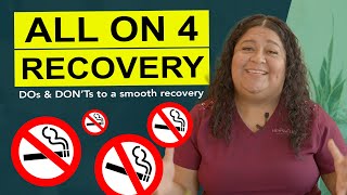 Recovery from your All on 4 Dental Implant Procedure  Post Operative Instructions [upl. by Nnairet]