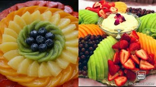 Como cortar Fruta para Fiestas 🎄 how to cut and peel fruit for centerpiece [upl. by Finkelstein]