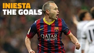 ANDRÉS INIESTA  Five goals from the archives [upl. by Bili803]