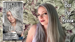 Schwarzkopf got2b Metallics Box Dye Review  Metallic Silver [upl. by Caitlin]