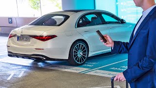 2021 Mercedes SClass  Automated Valet Parking WORLDS FIRST [upl. by Roumell]