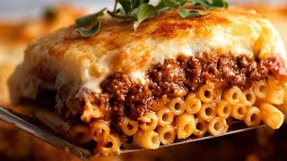 Pastitsio  Greek pasta bake [upl. by Dorian931]