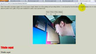 Como crear una pagina web completa en HTML  2 [upl. by Wrench]