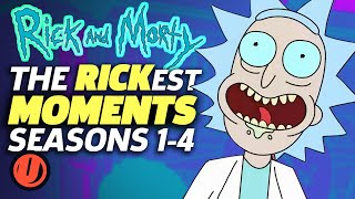 RICK AND MORTY The Rickest Moments EVER Seasons 14 [upl. by Euseibbob]