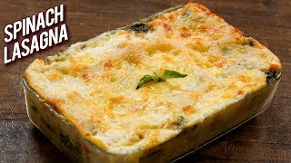 BEST Spinach Lasagna Recipe  How To Make Vegetable Lasagna At Home  Bhumika [upl. by Dane]