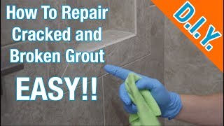 How to Repair Cracked and Worn Grout Shower [upl. by Sinnod804]