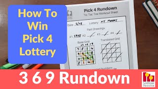 How To Win The Pick 4 Lottery Using 3 6 9 Lottery Strategy [upl. by Lonny]