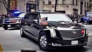 PRESIDENT TRUMP Motorcade  Midtown Manhattan NYC 111219 [upl. by Oona]