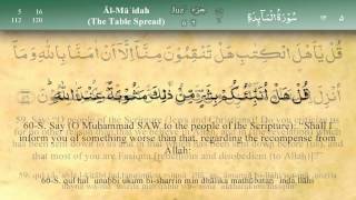 005 Surah Al Maida by Mishary Al Afasy iRecite [upl. by Innavoeg58]