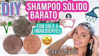 SHAMPOO SÓLIDO DIY  SOLO 4 INGREDIENTES  FÁCIL VEGANO  Mixi [upl. by Oirifrop]