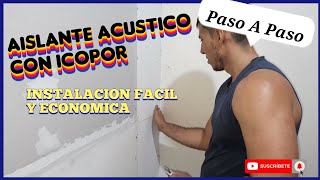 Como AISLAR el RUIDO con ICOPOR de muros en DRYWALL O Estructuta Liviana Facil y Rapido [upl. by Orofselet271]